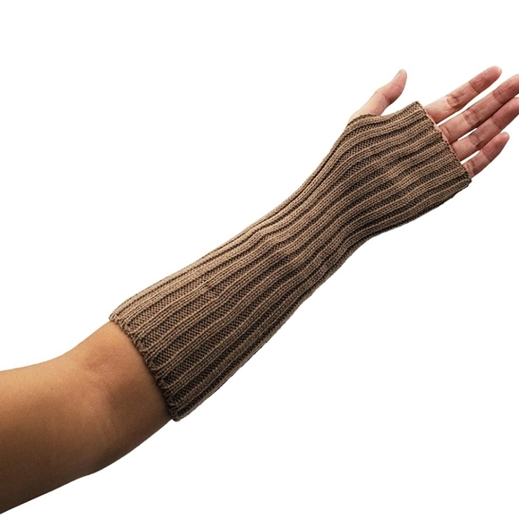New 2 pc Arm Warmers Fingerless Gloves set - Picture 3 of 4
